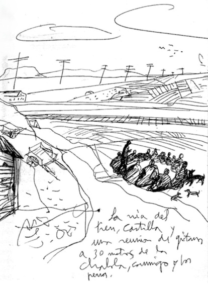 Dibujo de Kiko Argüello tomado de su libro ‘Anotaciones’ (p. 245).