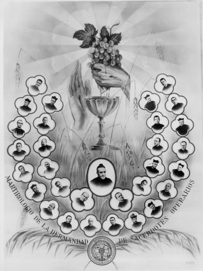 Las fotos de todos los mártires Operarios, que por cierto ya están todos beatificados.