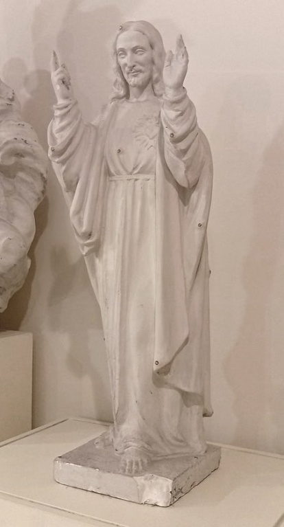 Modelo en escayola de Sagrado Corazón en la exposición permanente Florentino Trapero (Aguilafuente).