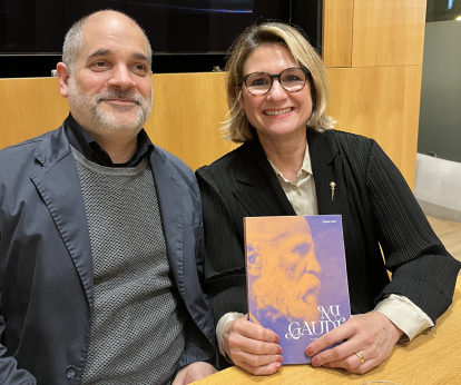 Chiara Curti y Pere Vivas en la presentación de 