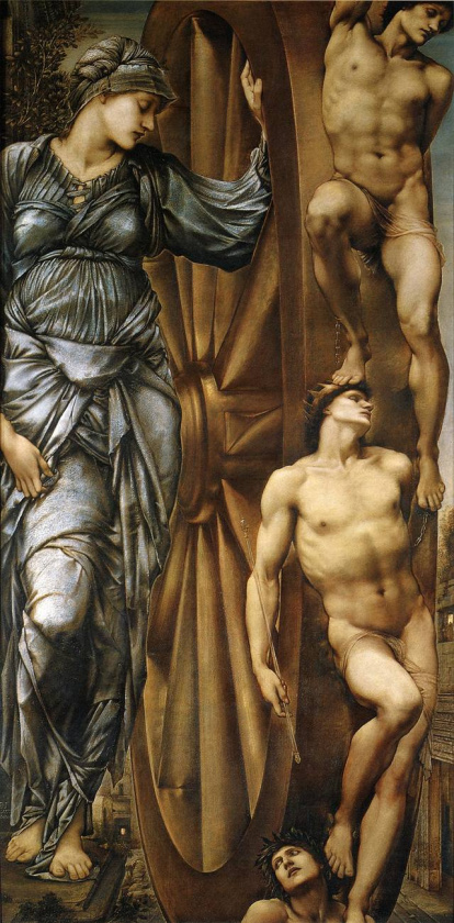 'La rueda de la fortuna', de Edward Burne-Jones.