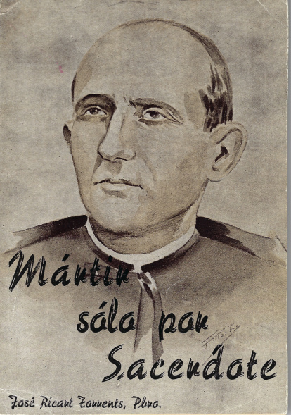 Portada de la biografía publicada por Mn. Ricart en 1963.