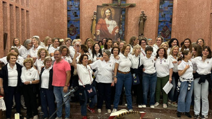 Retiro de Emaús para mujeres en 2025 en la parroquia de San Blas, en Cáceres, España