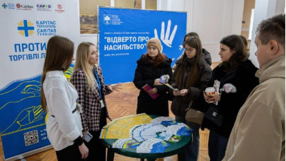 Programa en Caritas Ternopil contra la trata de personas, con apoyo de Cáritas Española, presente en Ucrania y países vecinos