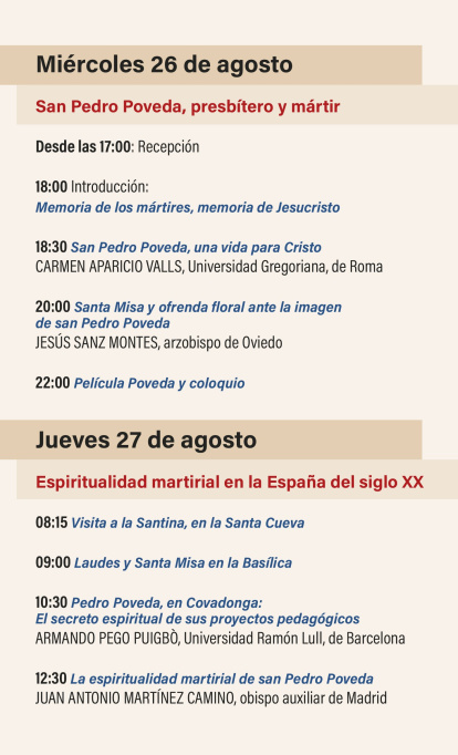 Programa de los días 26 y 27 de agosto.