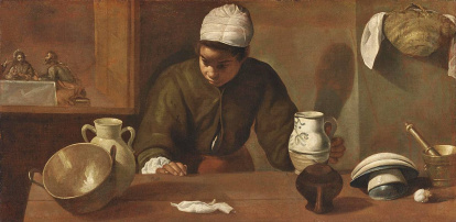 Diego Velázquez, 'La mulata' o 'La cena de Emaús' (c. 1622). National Gallery, Dublín.